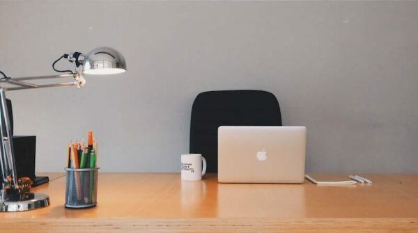 An organised office desk