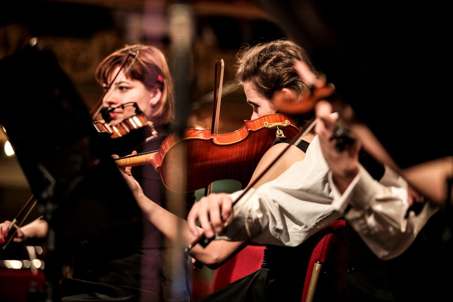 playing violin