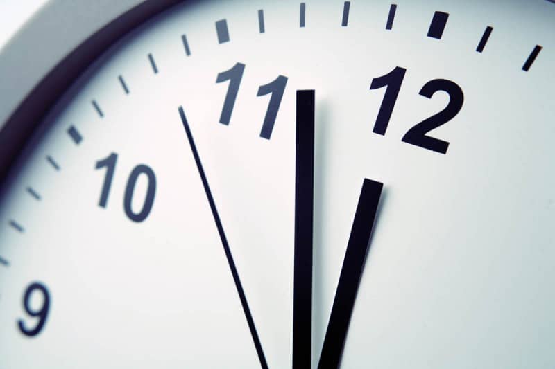 a closeup of a clock